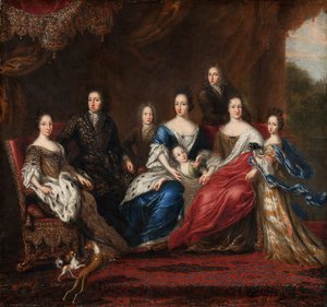 1691 Holstein-Gottorp Dükalığı gelen akrabaları ile İsveç Charles XI Ailesi