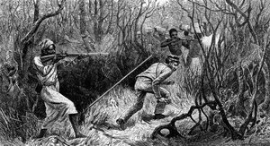 Manyema pusu, Orta Afrika, David Livingstone'un Son Günlükleri'nden gravür, David Livingstone (1813-1873), Londra by David Livingstone