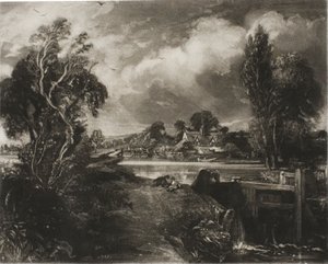 Stour Nehri Üzerinde Bir Kilit, Suffolk by David Lucas