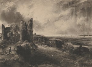 Hadleigh Kalesi: Büyük Plaka, 1830-32. by David Lucas