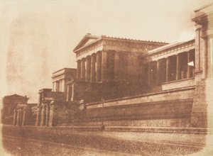 Eski Kraliyet Lisesi, Calton Hill, Edinburgh, 1843-47. Yaratıcılar: David Octavius Hill, Robert Adamson, Hill & Adamson. by Hill and Adamson