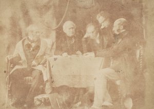 Sir David Brewster, Earle Monteith, Dr. Welsh & Two Others, 1843-47. Yaratıcılar: David Octavius Hill, Robert Adamson, Hill & Adamson. by Hill and Adamson