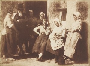 Bir Newhaven Pilotun Kulübe Kapısı, 1845. Yaratıcılar: David Octavius Hill, Robert Adamson.