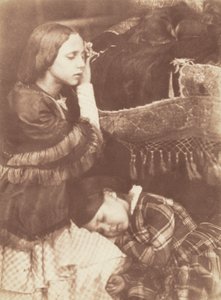Üç Uyurlar: Sophia Finlay, Harriet Farnie ve Brownie, yak. 1845 (fotoğraf) by David Octavius Hill