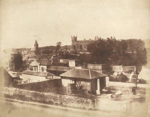 Linlithgow, tren istasyonundan, Belediye Binası, St. Michael Kilisesi ve Sarayı ile