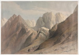 Sina'nın Alt Sıradağlarının Yükselişi, 1839. by David Roberts