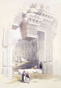 Baalbec, 7 Mayıs 1839, 1842-1849 dolayları by David Roberts