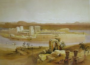 David Roberts Tapınak Adası Philae by David Roberts