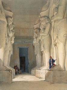 Kazılan Gyrshe tapınağı, Nubia, 19. yüzyıl by David Roberts