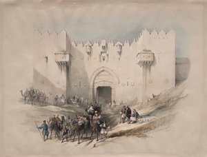 Şam Kapısı, Kudüs by David Roberts