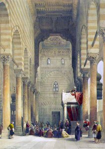 ಮೆಟ್ವಾಲಿಸ್ (ಲಿಥೋ) ಟರ್ಕಿಯ ಮಸೀದಿಯ ಒಳಭಾಗ by David Roberts