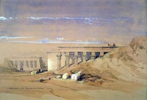 Typhonaeum adlı tapınağın yan görünümü, Dendera, Mısır, 19. yüzyıl by David Roberts