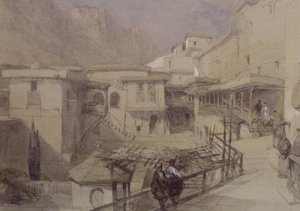 Sina Dağı (kağıt üzerine sulu boya) by David Roberts
