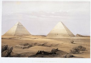 Geezeh Piramitleri - “Kutsal Topraklar”da, Londra 1849 by David Roberts