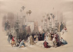 Unction Taşı, Kutsal Kabir by David Roberts