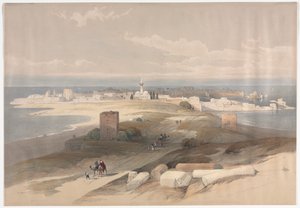 Sur veya Tsor, Kıstağın Antik Tire, 1839. by David Roberts