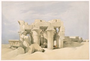 Sobek ve Horuss Tapınağı, Kom Ombo, Mısır, 19. yüzyıl by David Roberts
