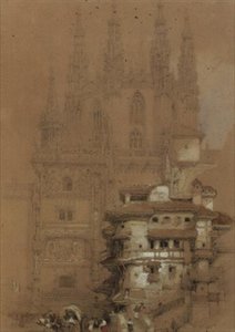 Bölüm Evi, Burgos Katedrali by David Roberts