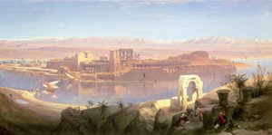 Philae Adası, Nubia by David Roberts
