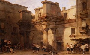 Minerva Sarayı, Roma by David Roberts