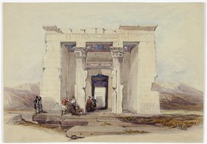 Dendur Tapınağı, Nubia (Dendorack, Yukarı Mısır) by David Roberts