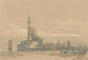 Halifelerin Mezarları, Kahire by David Roberts