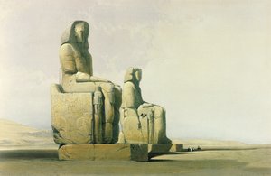 Thebes, 4 Aralık 1838, Louis Haghe (1806-85) pub tarafından oyulmuş 