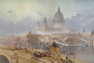 Blackfriars Köprüsü ve St Paul Katedrali