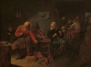 Bir Ayakkabıcı Dükkanının İçi by David Ryckaert (III)
