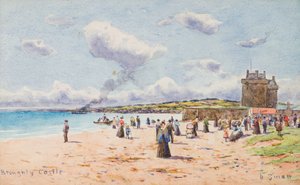 Broughty Kalesi (suluboya) by David Small