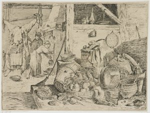 mutfak iç by David Teniers (II) (attributed to)