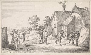 Archers Outdoor tür sahneleri (dizi başlığı) by David Teniers (II)