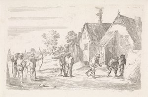 Archers Outdoor tür sahneleri (dizi başlığı) by David Teniers (II)