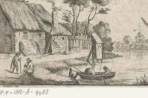Çiftlik ve su ile manzara by David Teniers (II)