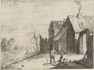 İki çiftçi sohbet ediyor by David Teniers (II)