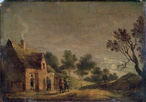 Geceleri Bir Taverna, 17. yüzyıl by David Teniers the Younger