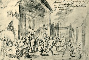 Köy dansı, 17. yüzyılın ortaları, 1943. by David Teniers the Younger
