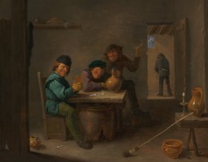 Bir Tavernada Köylüler by David Teniers the Younger
