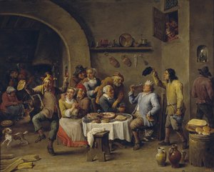 Fasulye Kralı Fasulye Kralının Bayramı by David Teniers the Younger