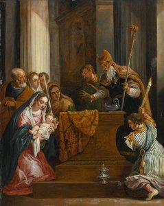 Tapınaktaki Sunum by David Teniers the Younger