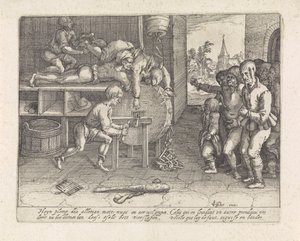 Sahtekar burun ve kulak gıcırdatmayı cezalandırıyor by David Vinckboons (I) (possibly)
