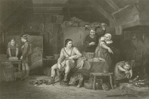 Síðasta viðtal Lord William Russell við fjölskyldu sína by David Wilkie