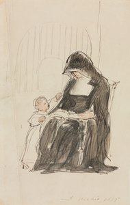 Rahibe Bir Çocuğa Okumak by David Wilkie