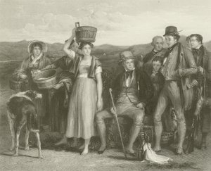 Sir Walter Scott ve Ailesi by David Wilkie