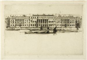 Custom House, Londra Setinden bir tabak by David Young Cameron