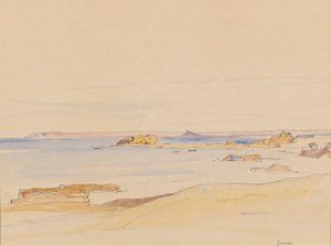 Lunan Körfezi (suluboya) by David Young Cameron