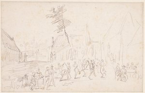 Bir köylü düğünü by David Teniers the Younger
