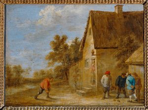 Les Joueurs de boules ... by David the Younger Teniers