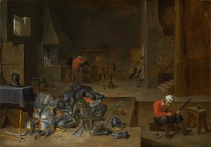 Zırhçılar Dükkanı, c.1640-1645 by David Teniers the Younger