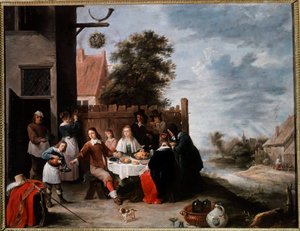 Müsrif çocuğun bayramı Genç David Teniers II (1610-1690) by David Teniers the Younger